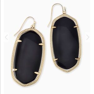 Kendra Scott Danielle Earrings-Black & Gold